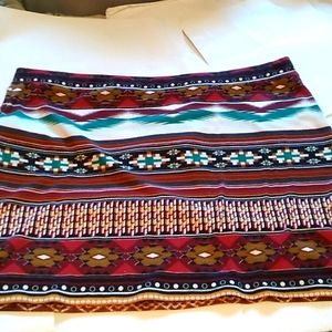 Wrangler Knit Print Skirt (2 XL)